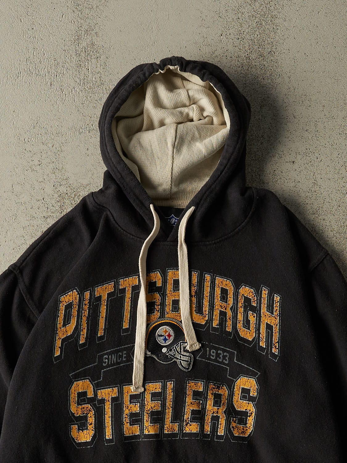Vintage Y2K Black Pittsburgh Steelers Hoodie (L/XL)