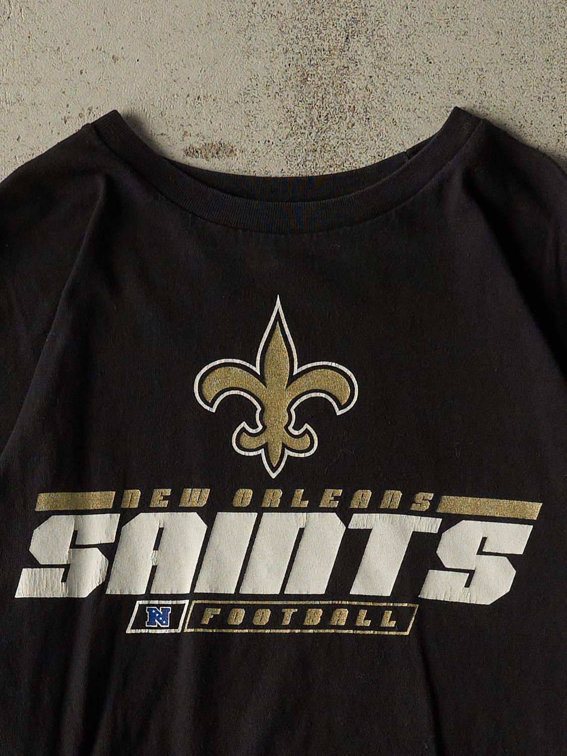Vintage Y2K Black New Orleans Saints Long Sleeve (XL/XXL)