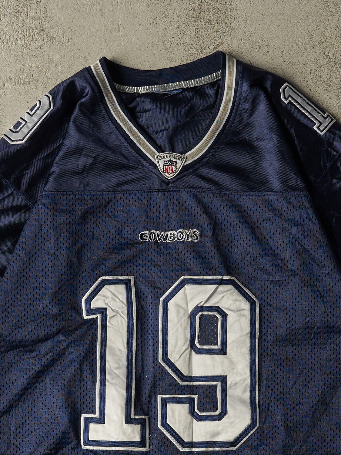 Vintage Y2K Navy Blue Dallas Cowboys #19 Austin Football Jersey (XL/XXL)