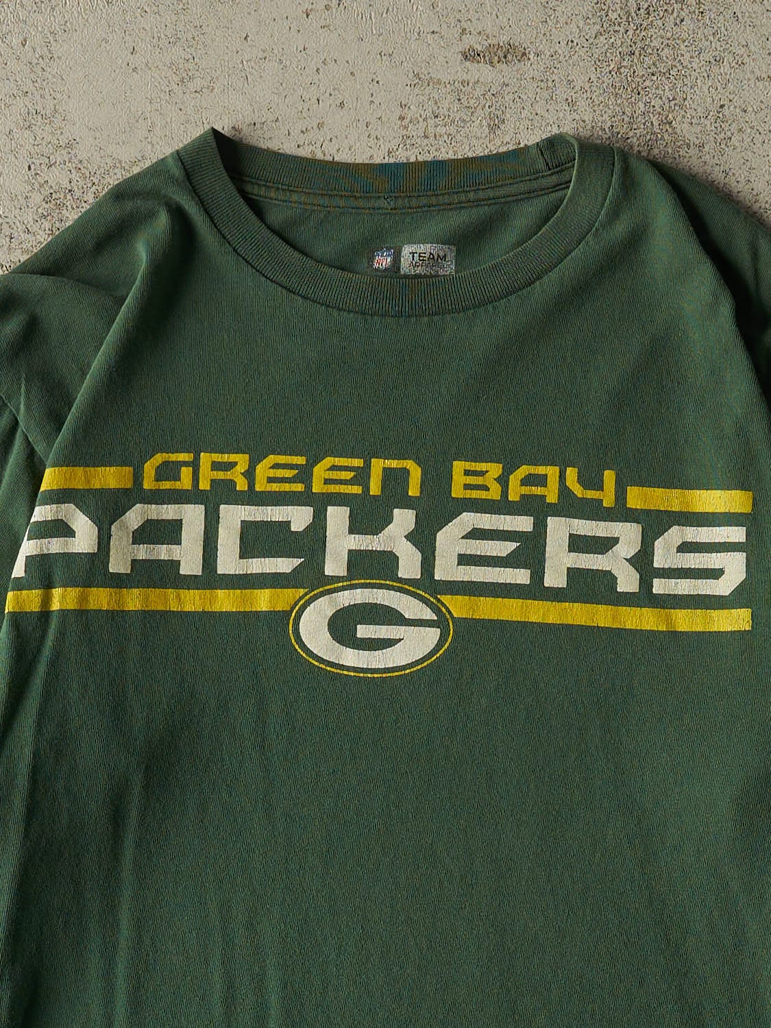 Vintage Y2K Green Green Bay Packers Long Sleeve (M)