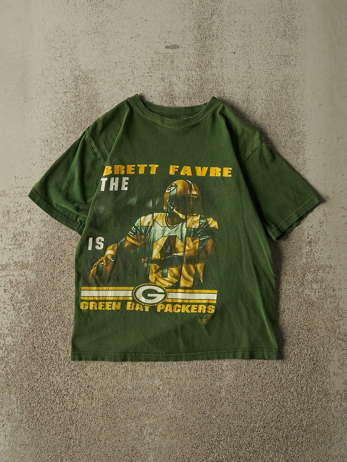 Vintage 97' Faded Green Green Bay Packers Brett Favre Tee (XXS/XS)