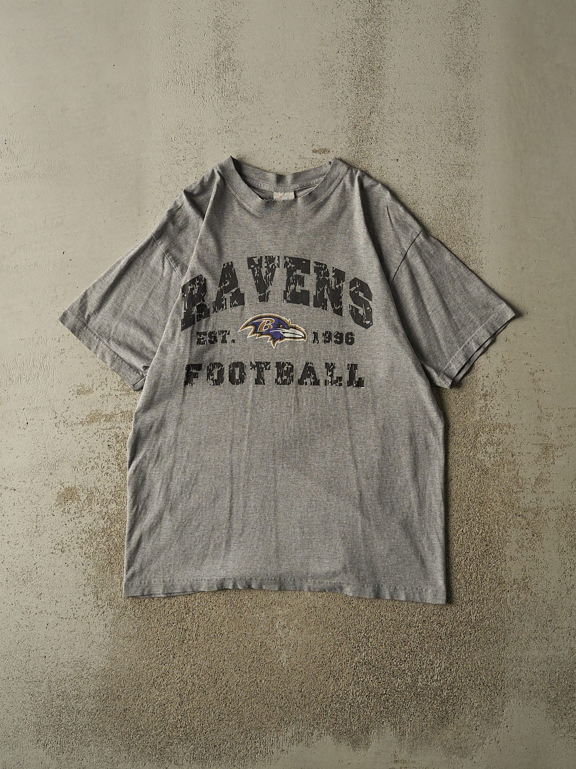 Vintage Y2K Grey Baltimore Ravens Tee (L/XL)