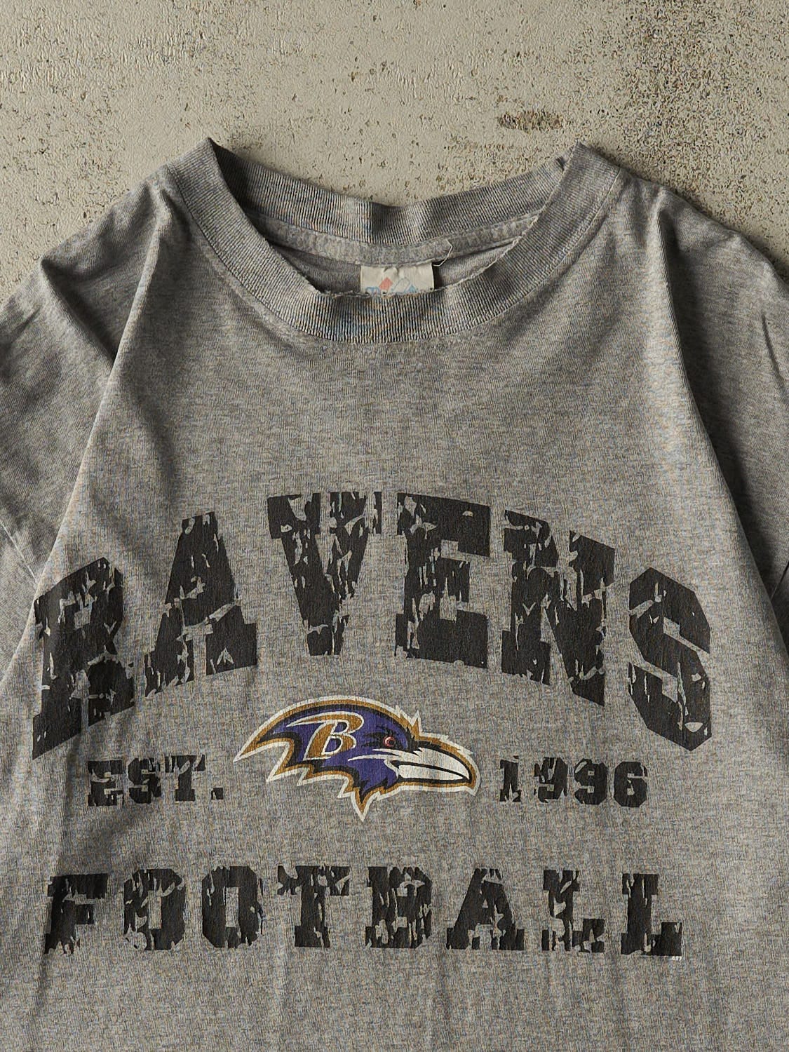Vintage Y2K Grey Baltimore Ravens Tee (L/XL)