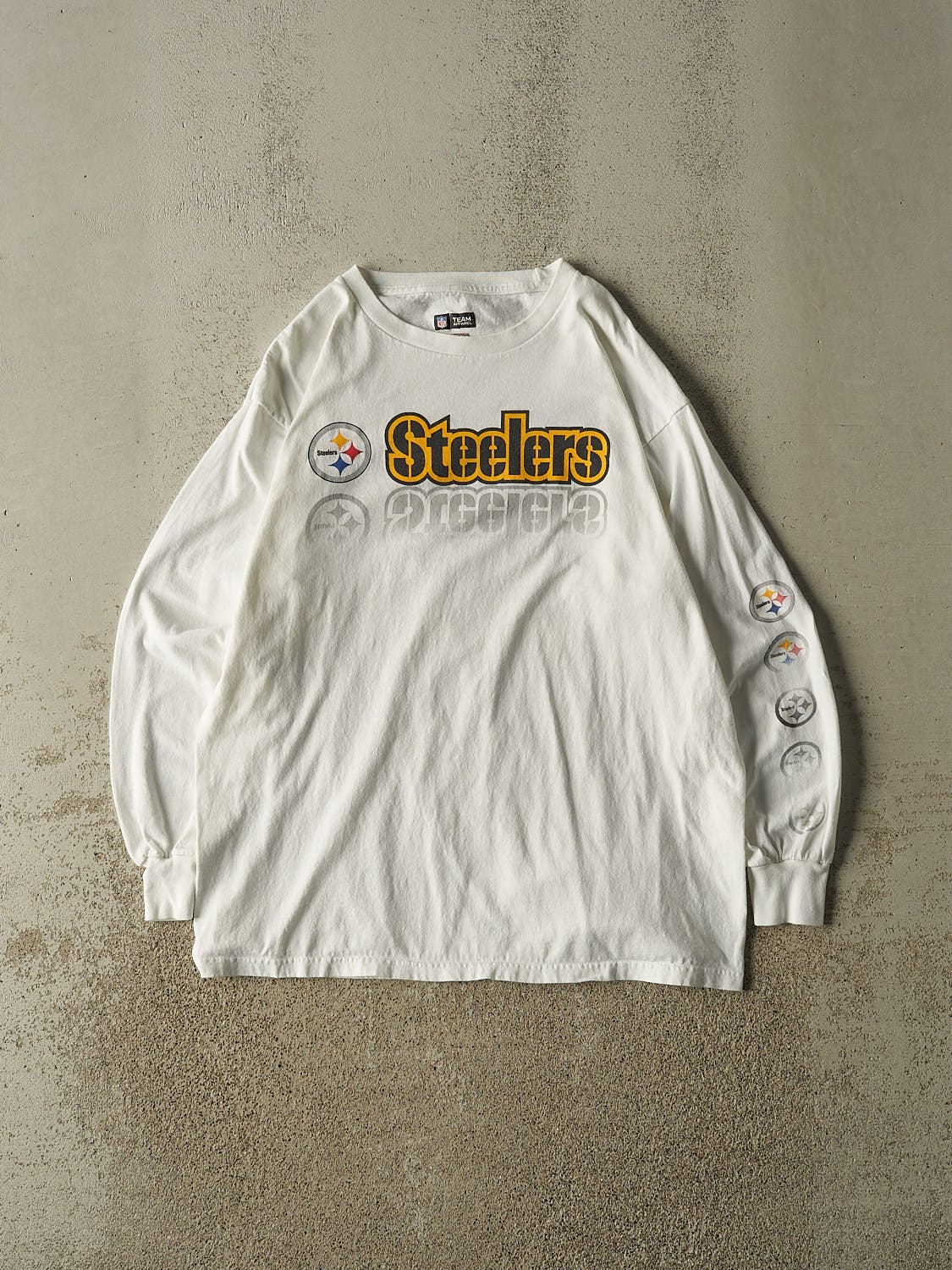 Vintage Y2K White Pittsburgh Steelers Long Sleeve (L)
