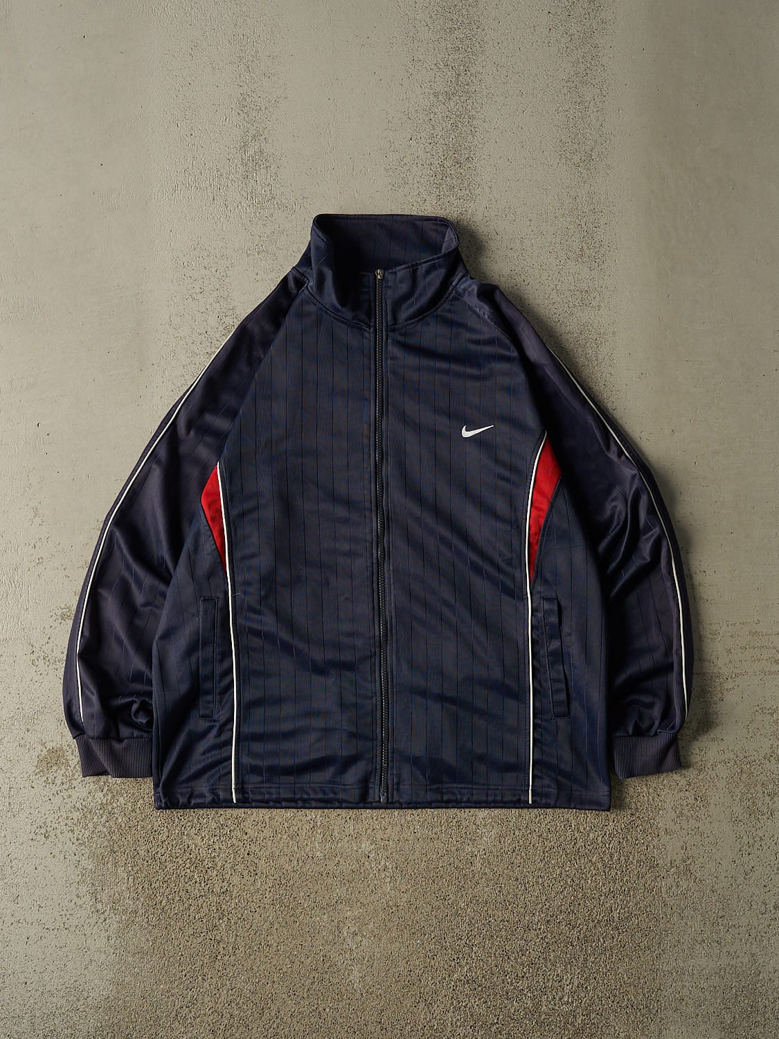Vintage 90s Navy Blue Nike Track Jacket (L)
