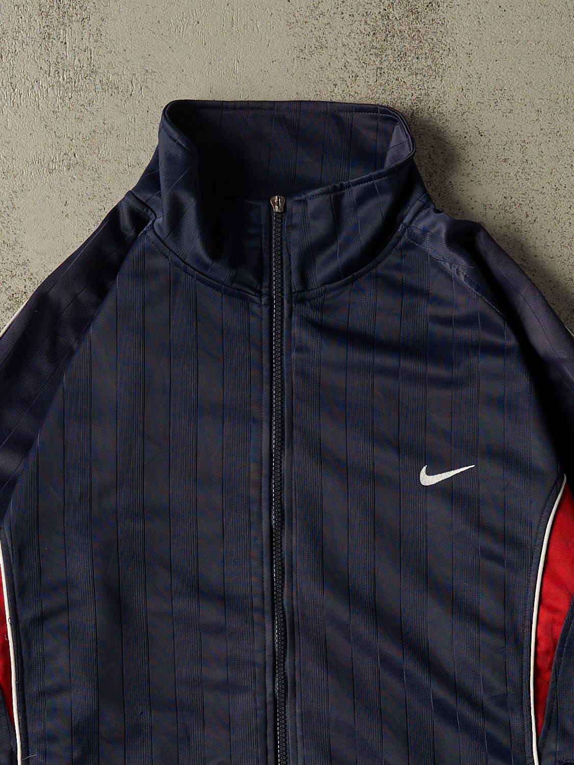 Vintage 90s Navy Blue Nike Track Jacket (L)