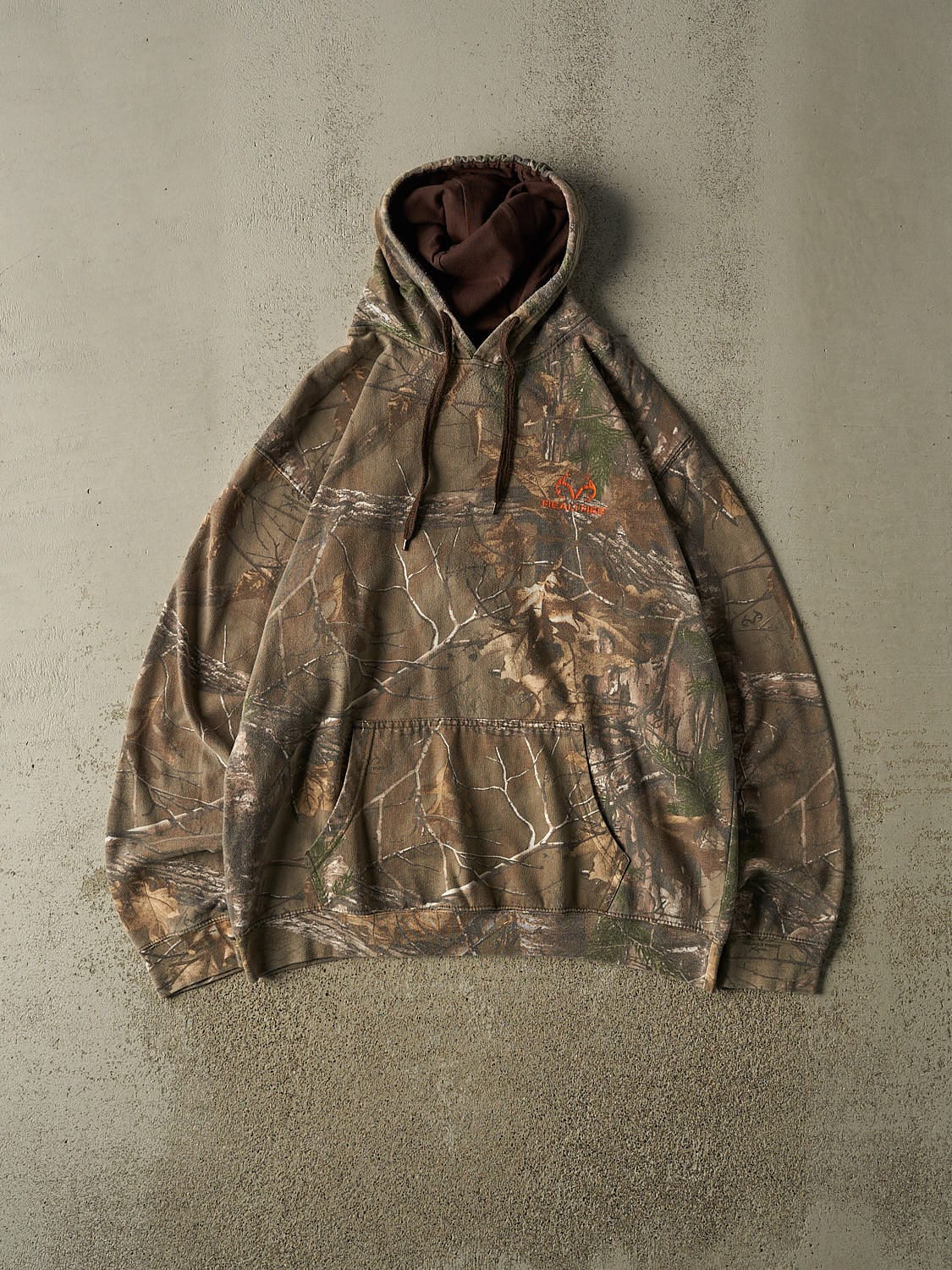 Vintage Y2K Camo Realtree Logo Hoodie (XL)