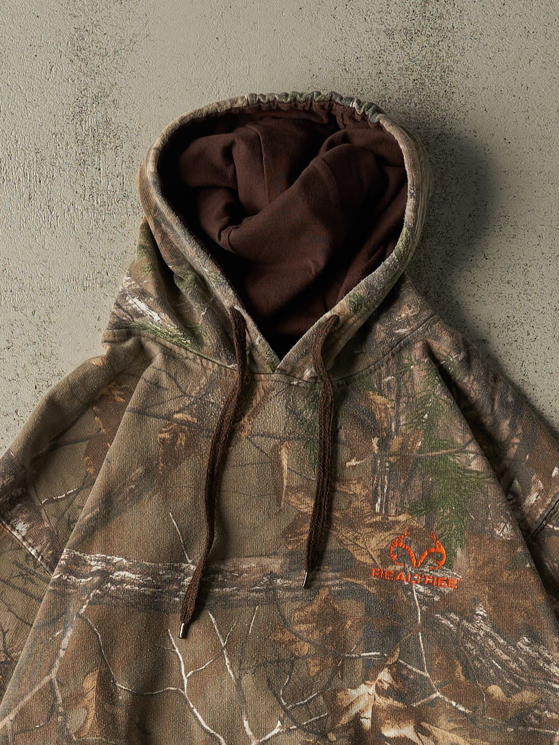 Vintage Y2K Camo Realtree Logo Hoodie (XL)