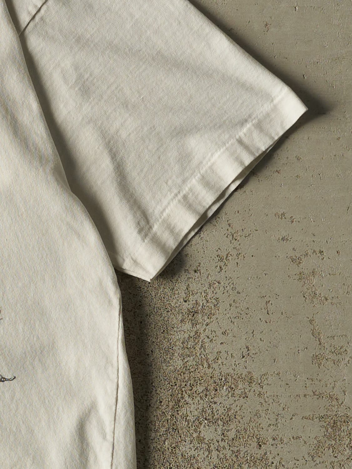 Vintage 90s White Fly Fishing Single Stitch Tee (L)
