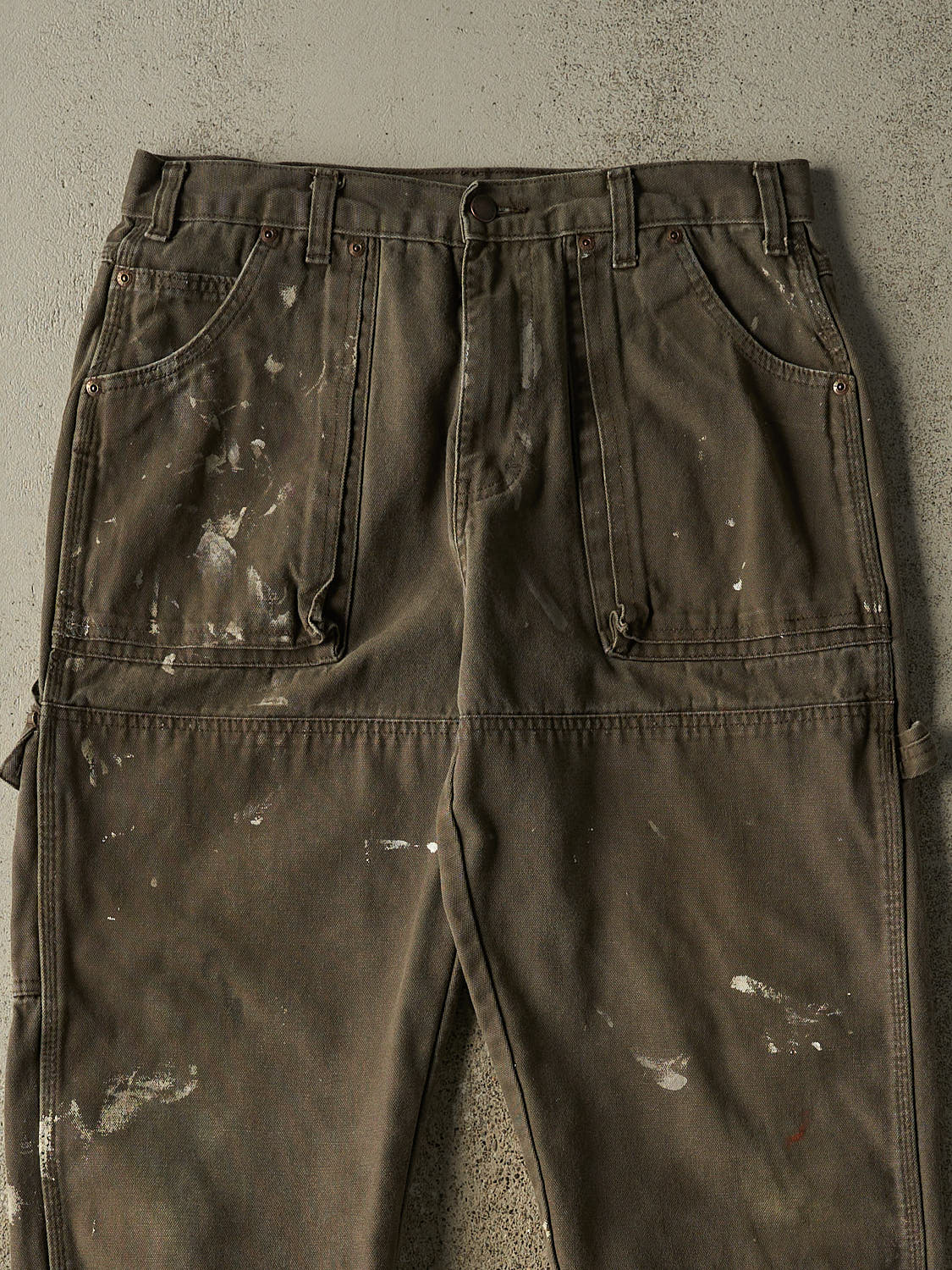 Vintage Y2K Green Dickies Double Knee Carpenter Pants (32x29.5)