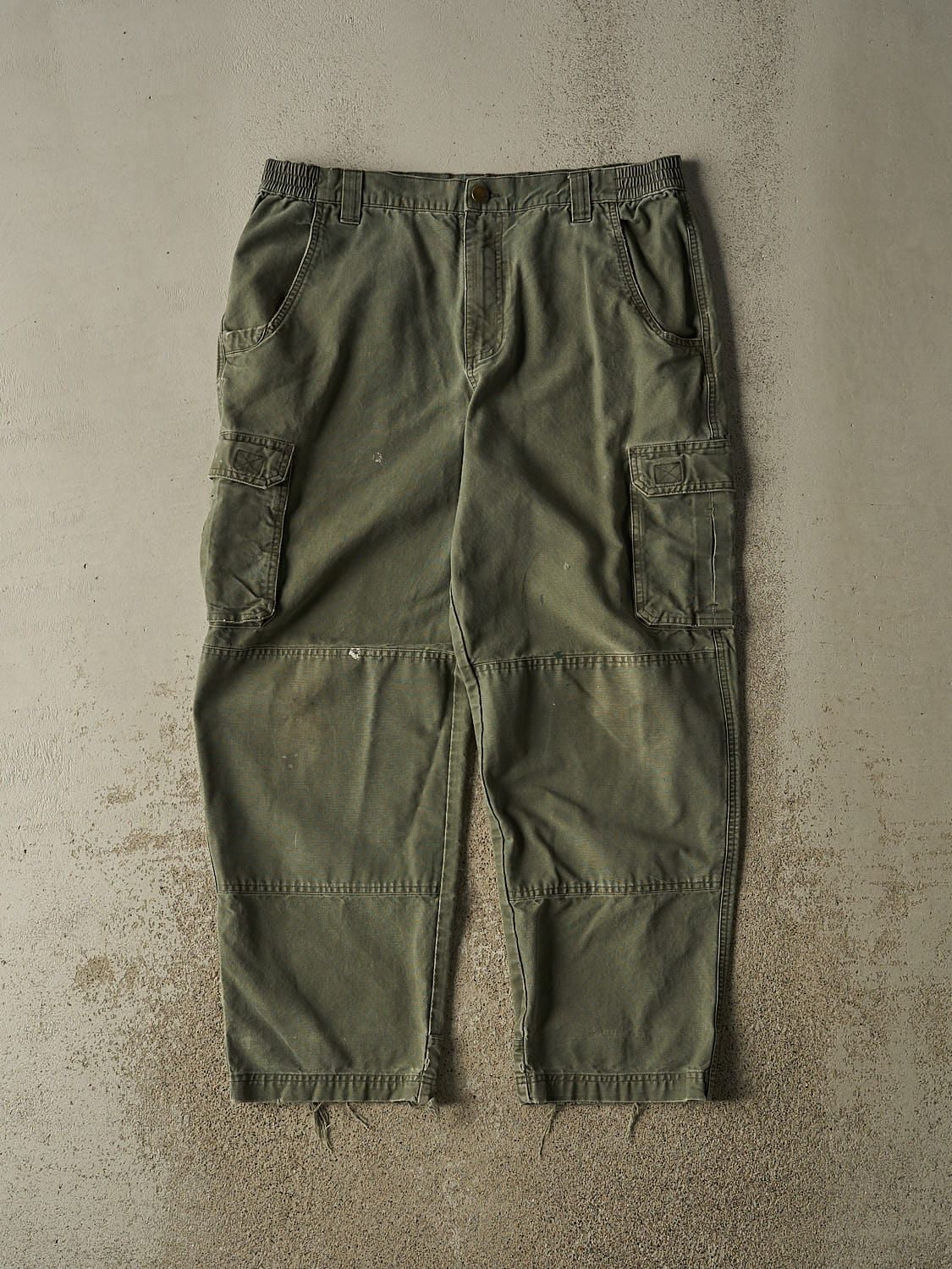 Vintage Y2K Green Cabela's Double Knee Cargo Pants (35x28)