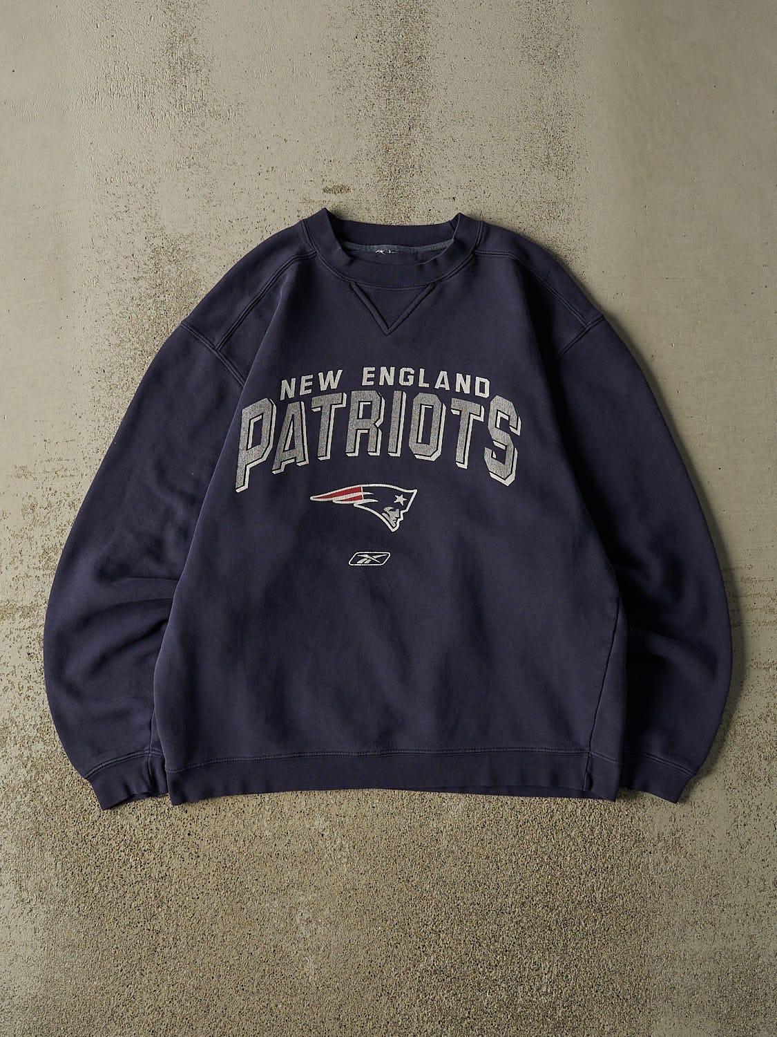 Vintage 90s Navy Blue New England Patriots Crewneck (M)