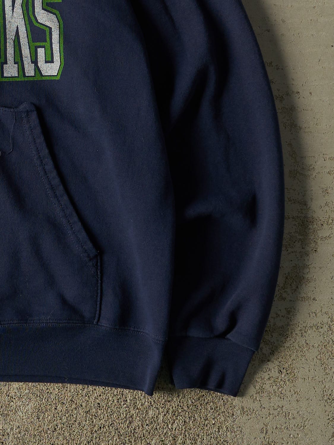 Vintage Y2K Navy Blue Seattle Seahawks Zip Up Hoodie (M/L)