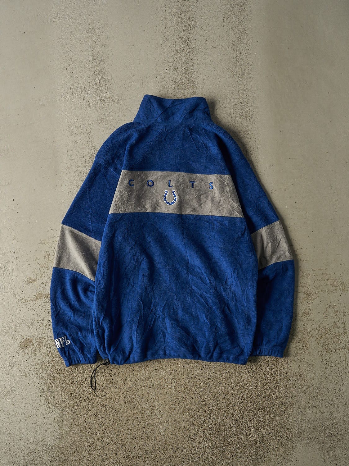 Vintage 90s Blue Indianapolis Colts Embroidered Quarter Zip Fleece (L/XL)