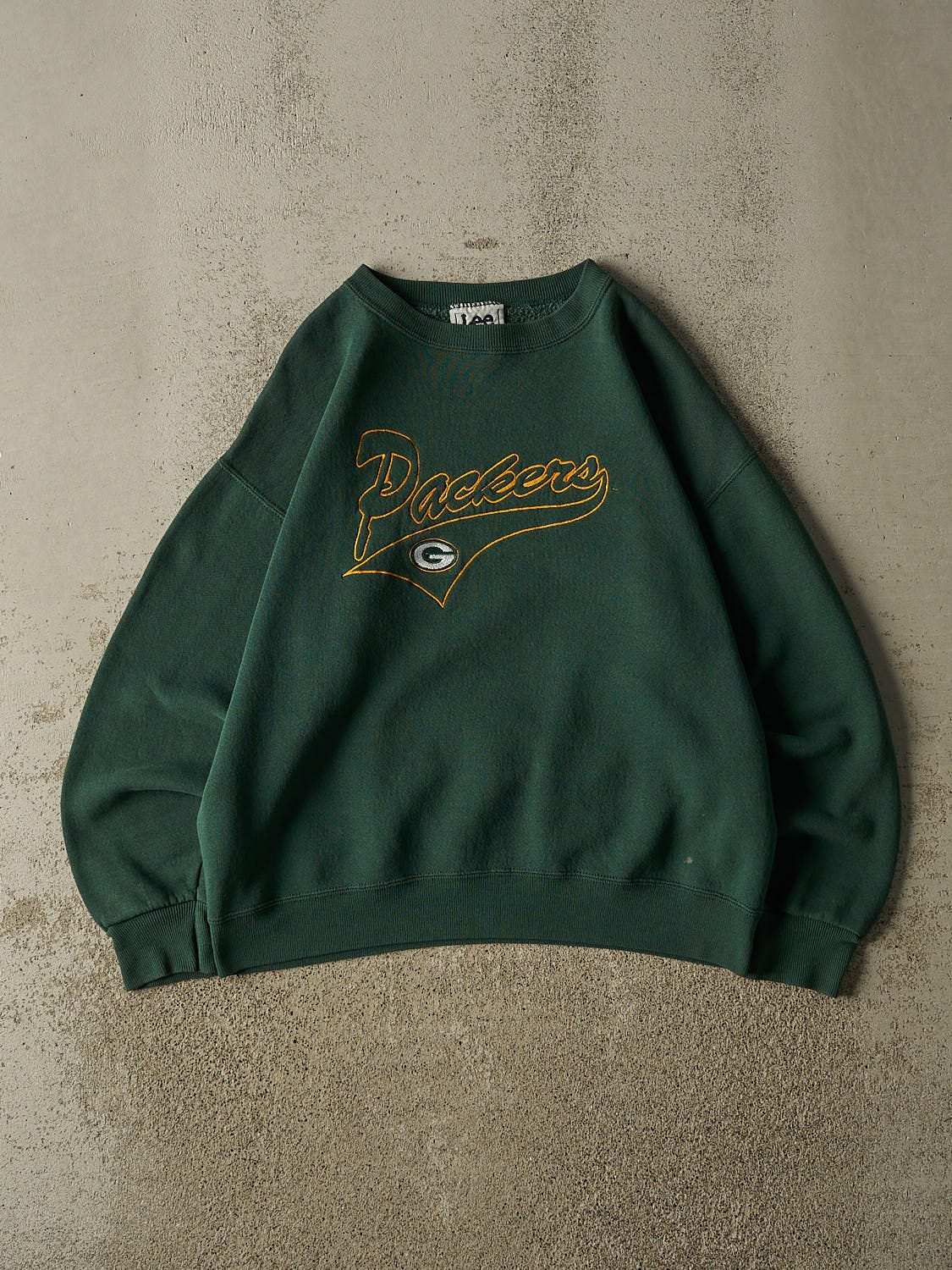 Vintage 90s Green Green Bay Packers Embroidered Crewneck (M/L)