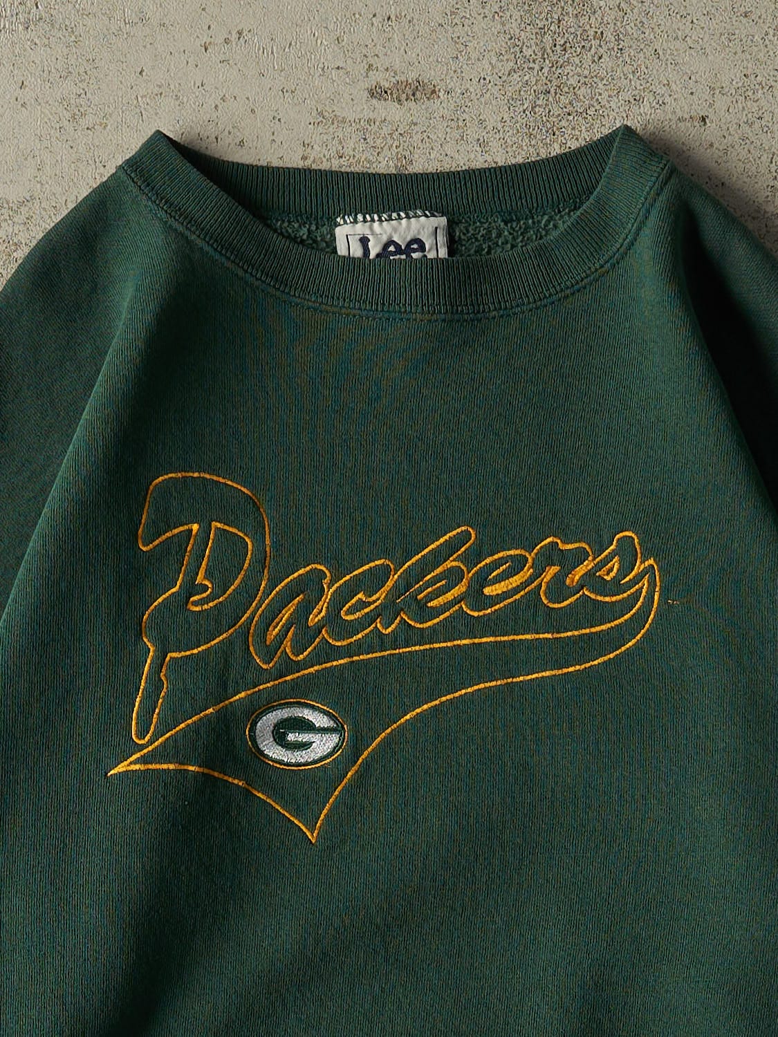 Vintage 90s Green Green Bay Packers Embroidered Crewneck (M/L)