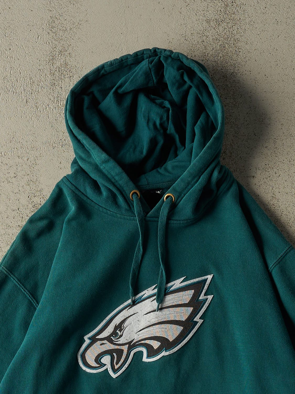 Vintage Y2K Green Philadelphia Eagles Embroidered Hoodie (XL)
