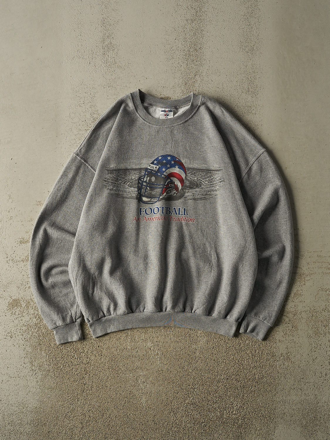 Vintage 90s Grey Football American Tradition Crewneck (XL)