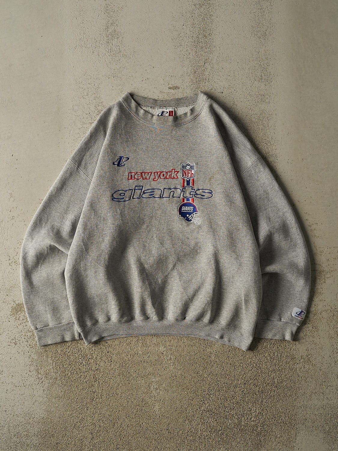 Vintage 90s Grey New York Giants Embroidered Crewneck (L/XL)