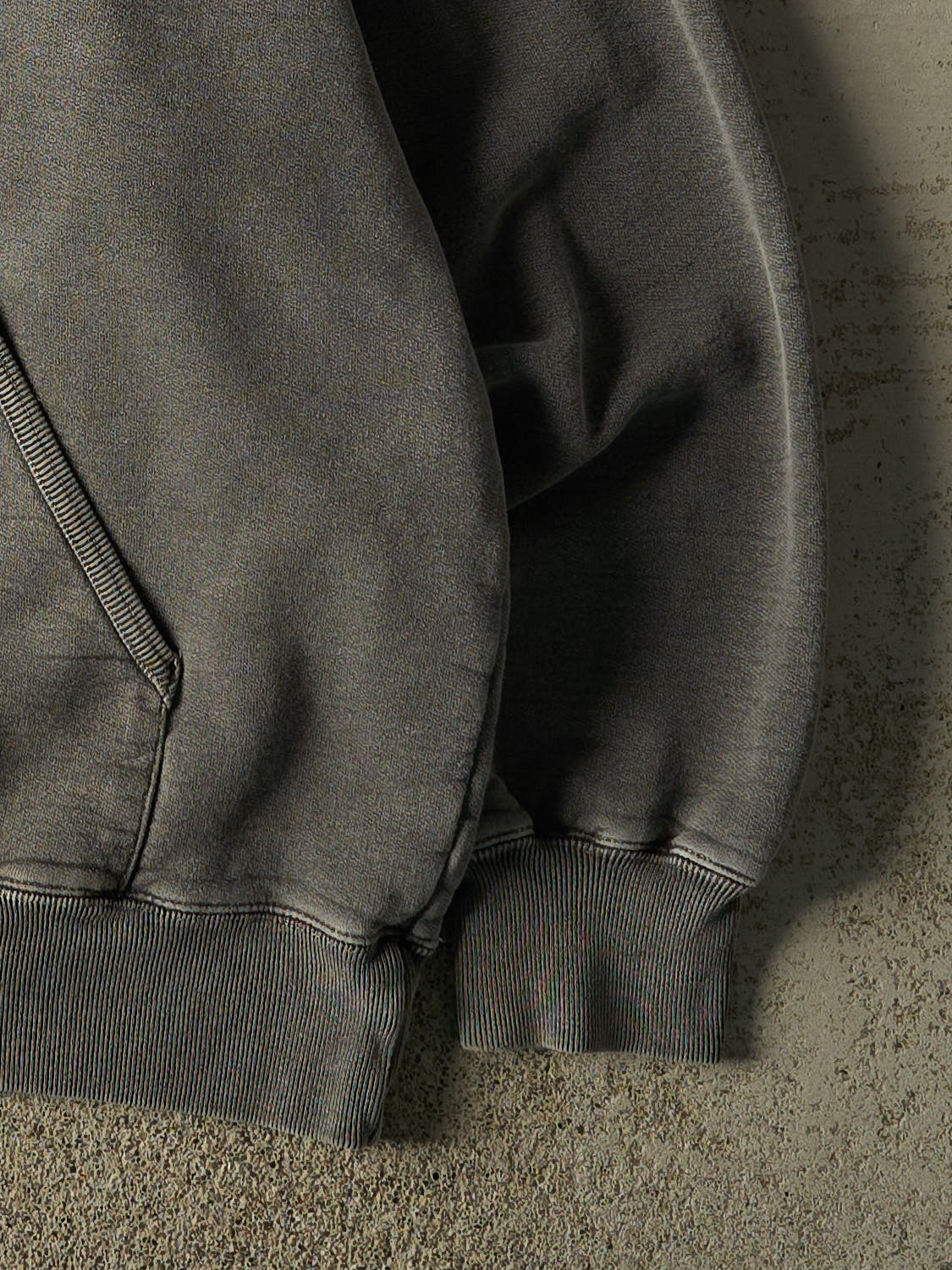 Vintage Y2K Washed Grey Blank Hoodie (XL/XXL)