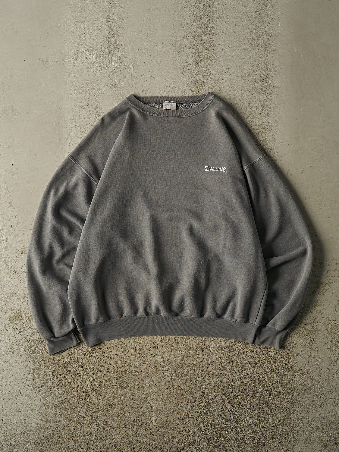 Vintage 90s Grey Spalding Embroidered Crewneck (L/XL)