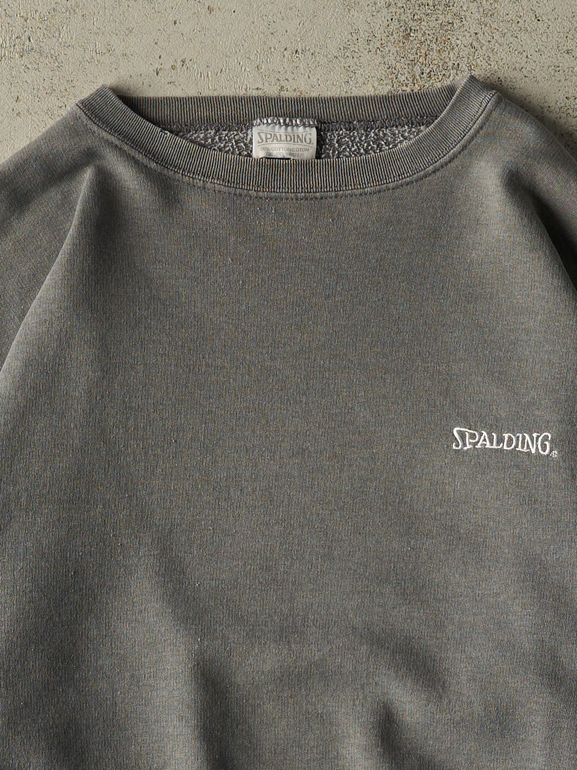 Vintage 90s Grey Spalding Embroidered Crewneck (L/XL)