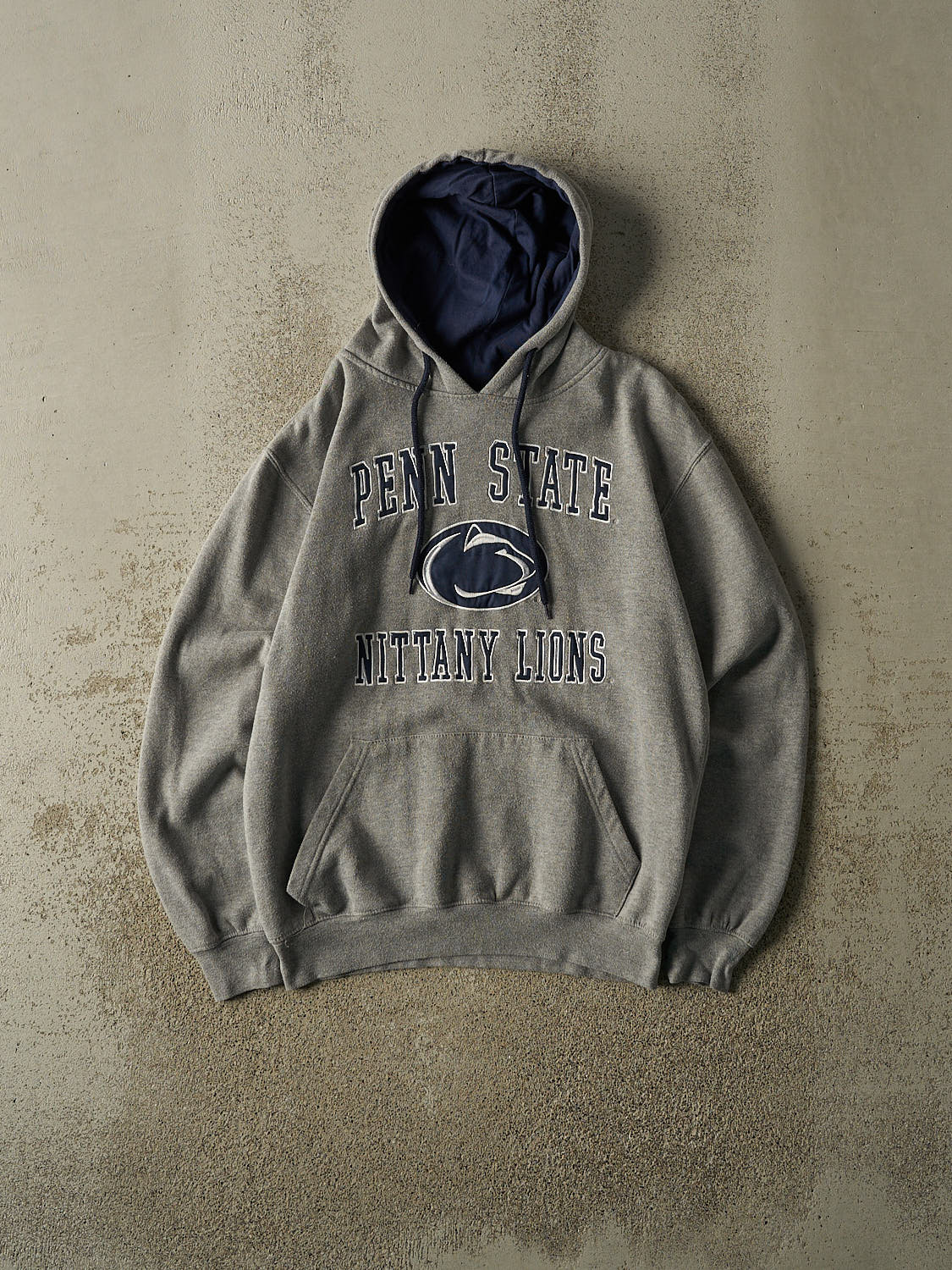 Vintage Y2K Grey Penn State University Embroidered Hoodie (XS/S)