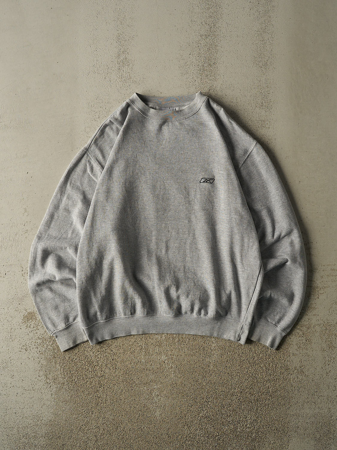 Vintage 90s Grey Reebok Logo Crewneck (XL/XXL)