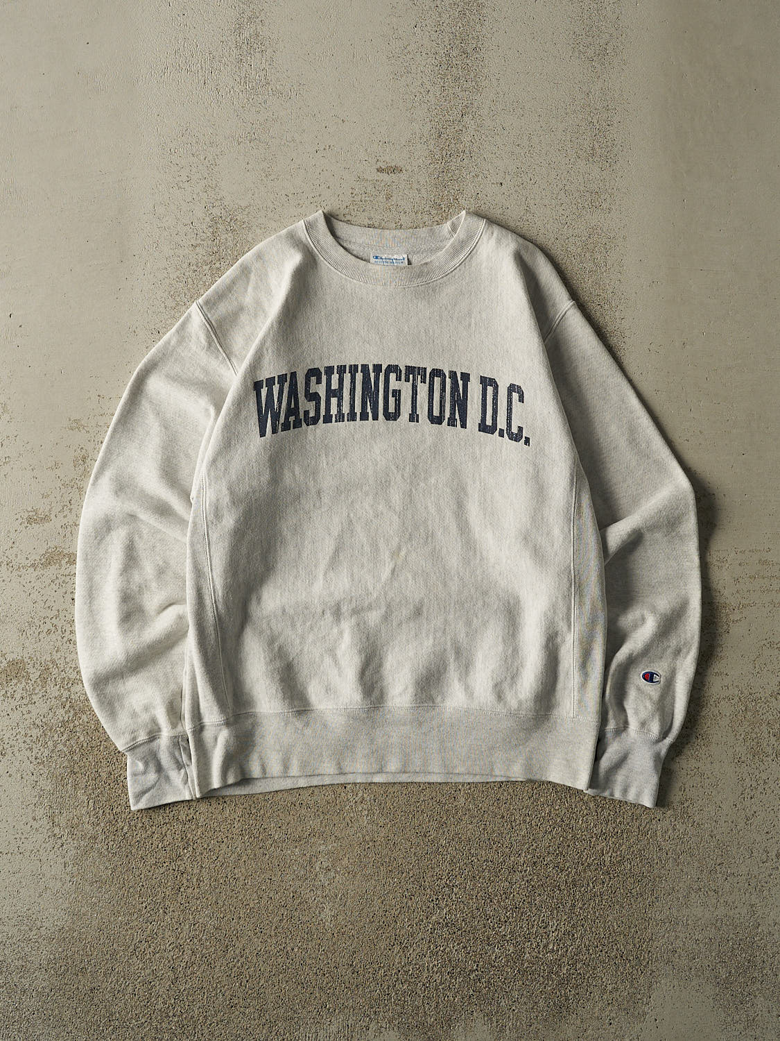 Vintage Y2K Grey Champion Reverse Weave Washington DC Crewneck (M/L)