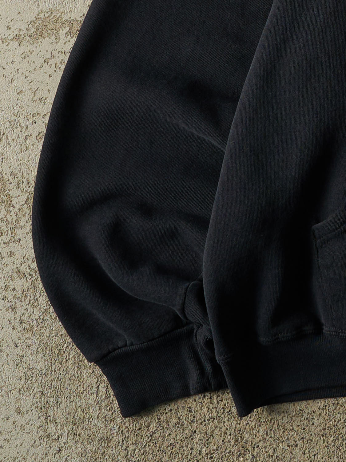 Vintage Y2K Faded Black Russell Athletic Grinnell College Hoodie (L)