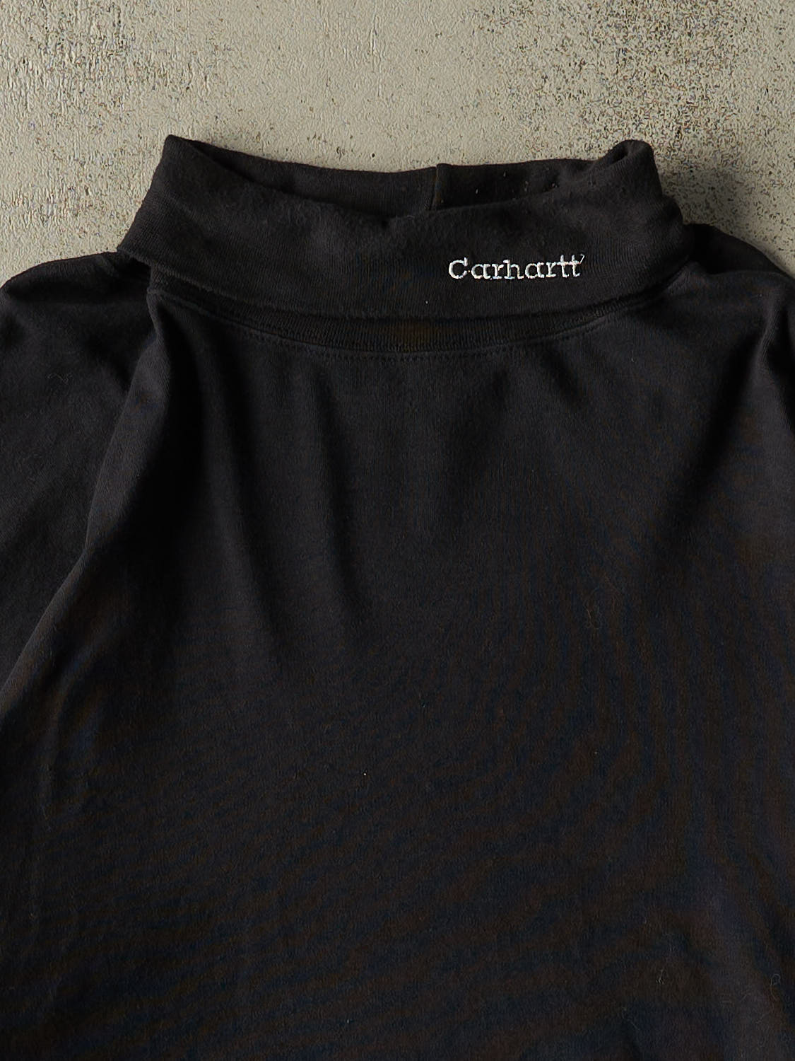Vintage 90s Black Carhartt Turtle Neck Long Sleeve (XL/XXL)