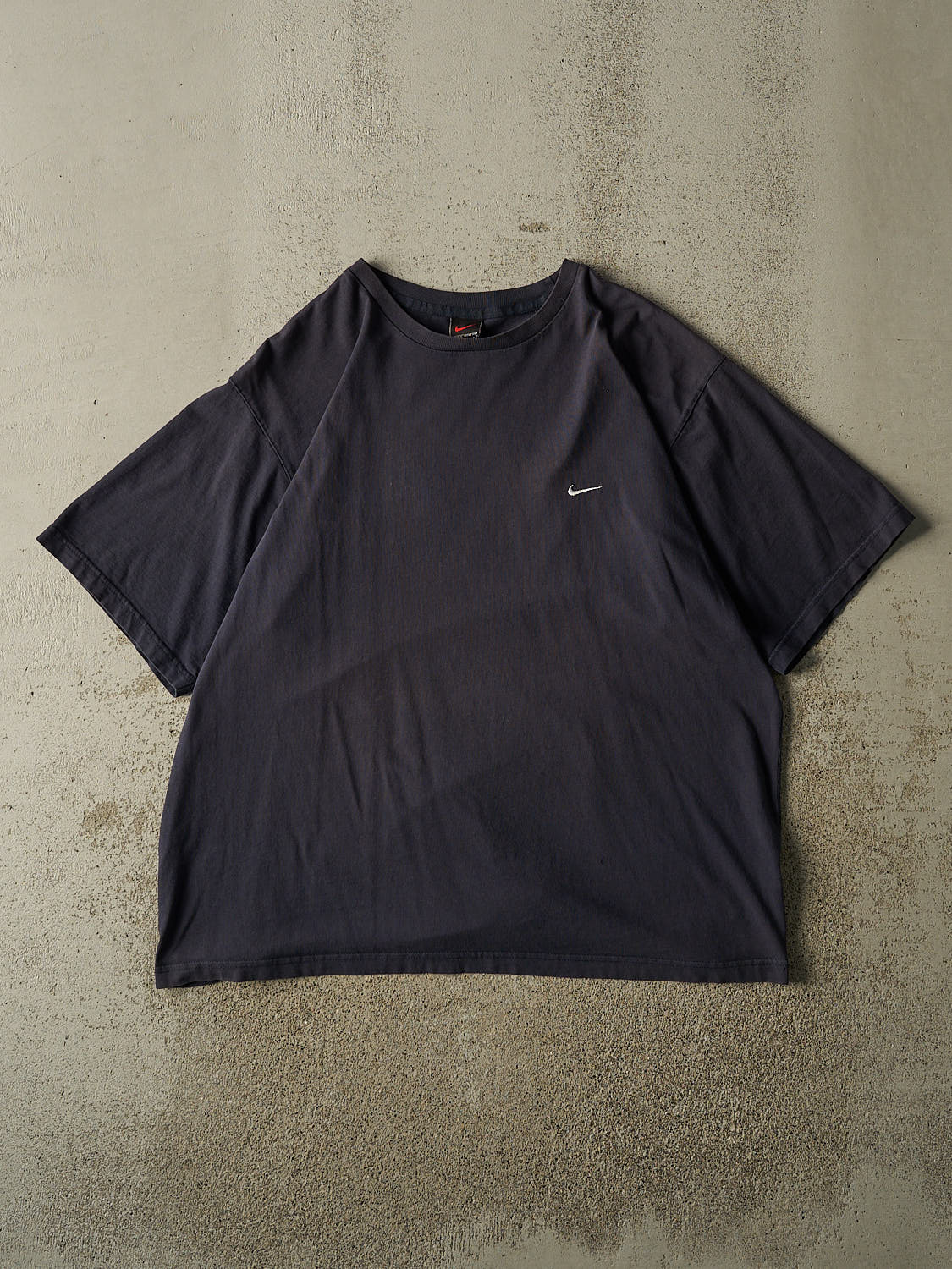 Vintage Y2K Navy Blue Nike Embroidered Tee (XL/XXL)