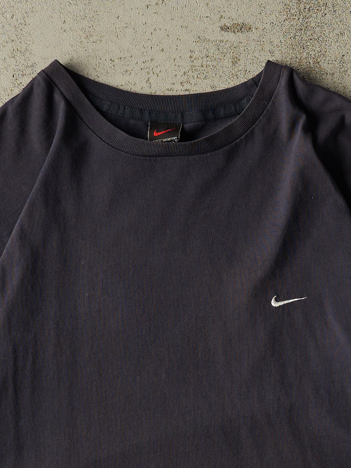 Vintage Y2K Navy Blue Nike Embroidered Tee (XL/XXL)