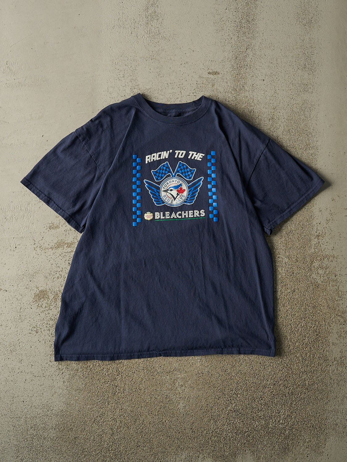Vintage Y2K Navy Blue Toronto Blue Jays Tee (L/XL)