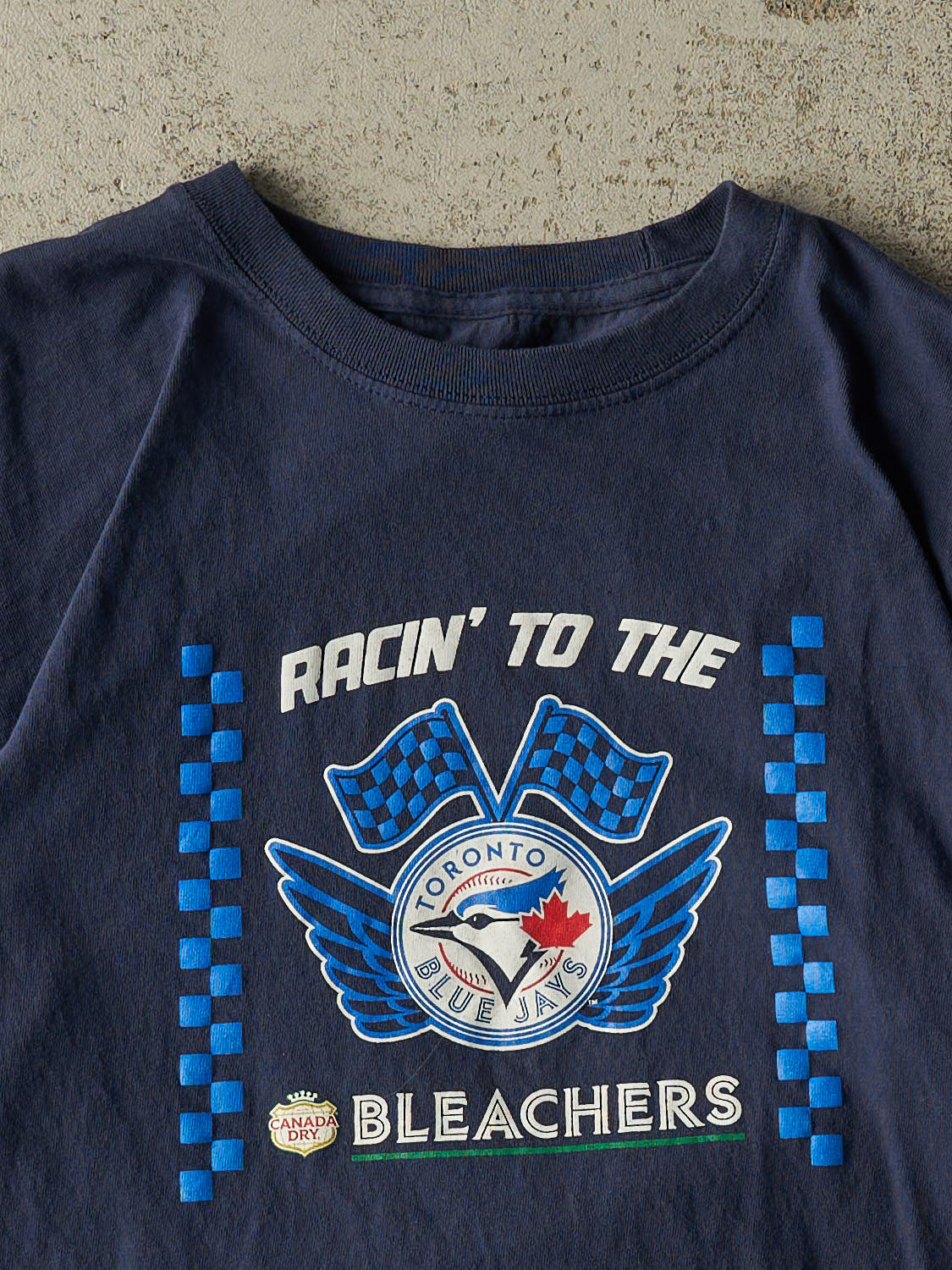 Vintage Y2K Navy Blue Toronto Blue Jays Tee (L/XL)