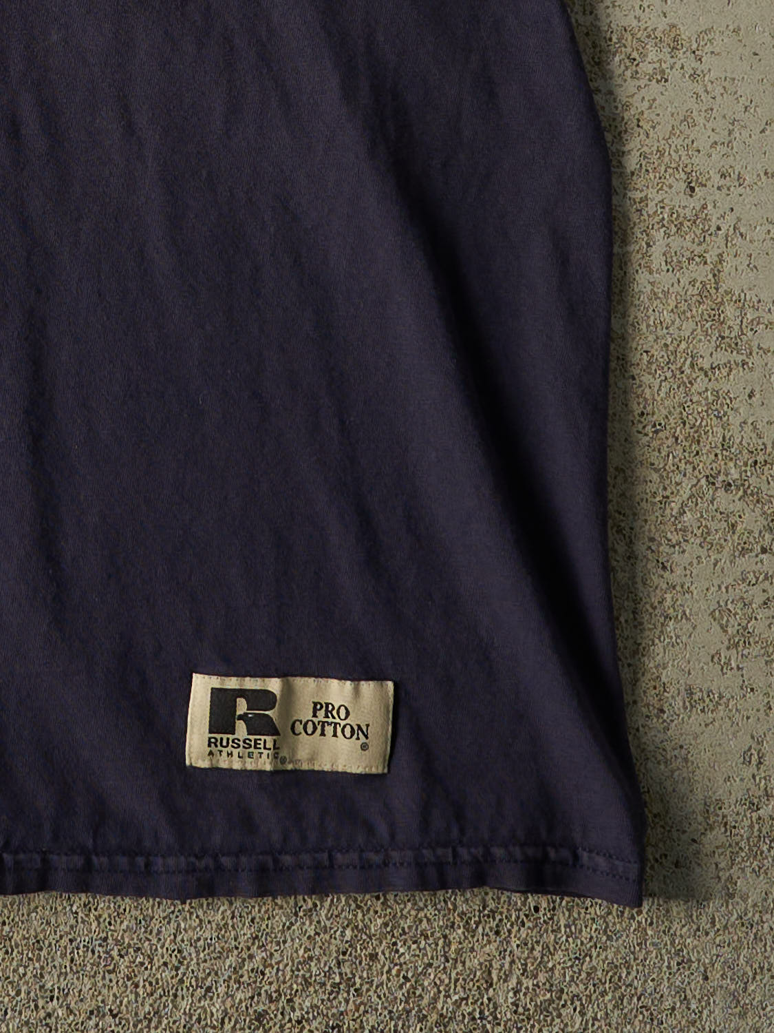 Vintage 90s Navy Blue Russell Athletic Pocket Tee (XL/XXL)