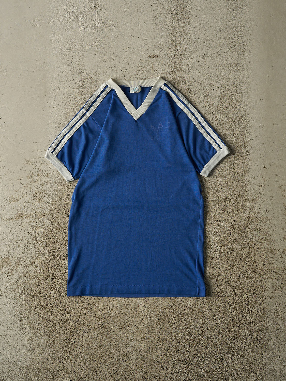 Vintage 80s Blue Adidas Jersey Tee (XS/S)