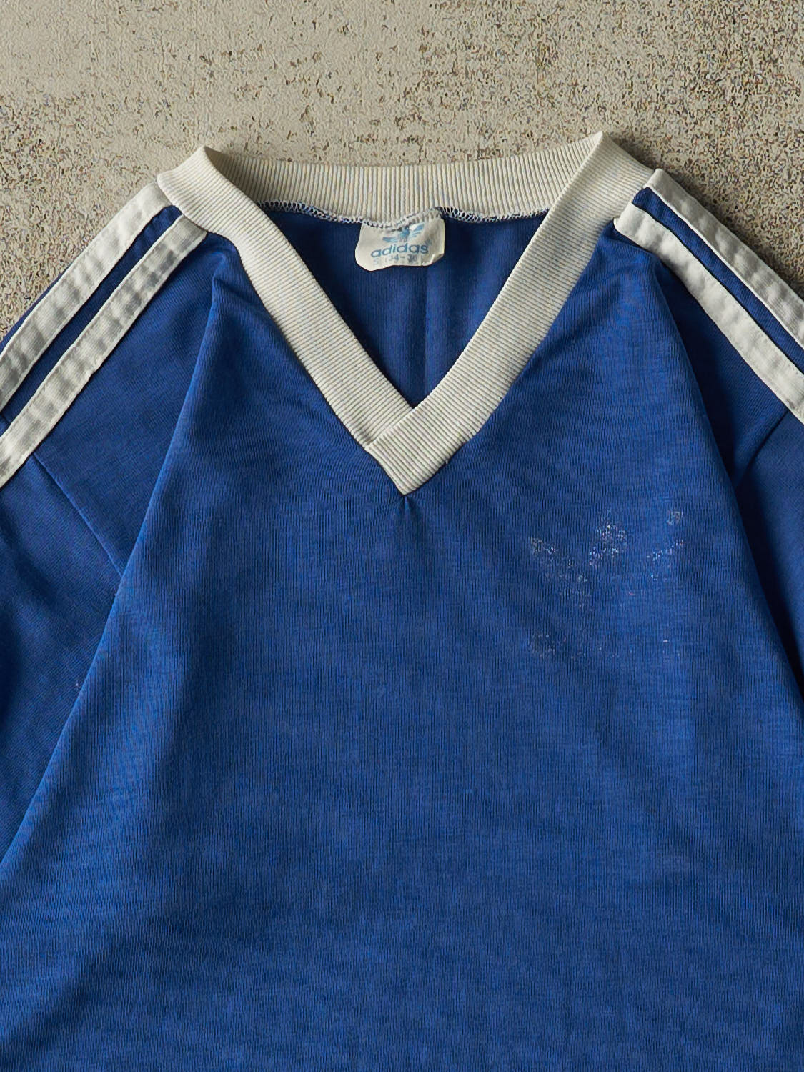 Vintage 80s Blue Adidas Jersey Tee (XS/S)