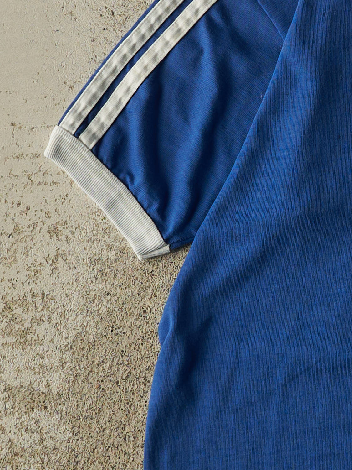 Vintage 80s Blue Adidas Jersey Tee (XS/S)