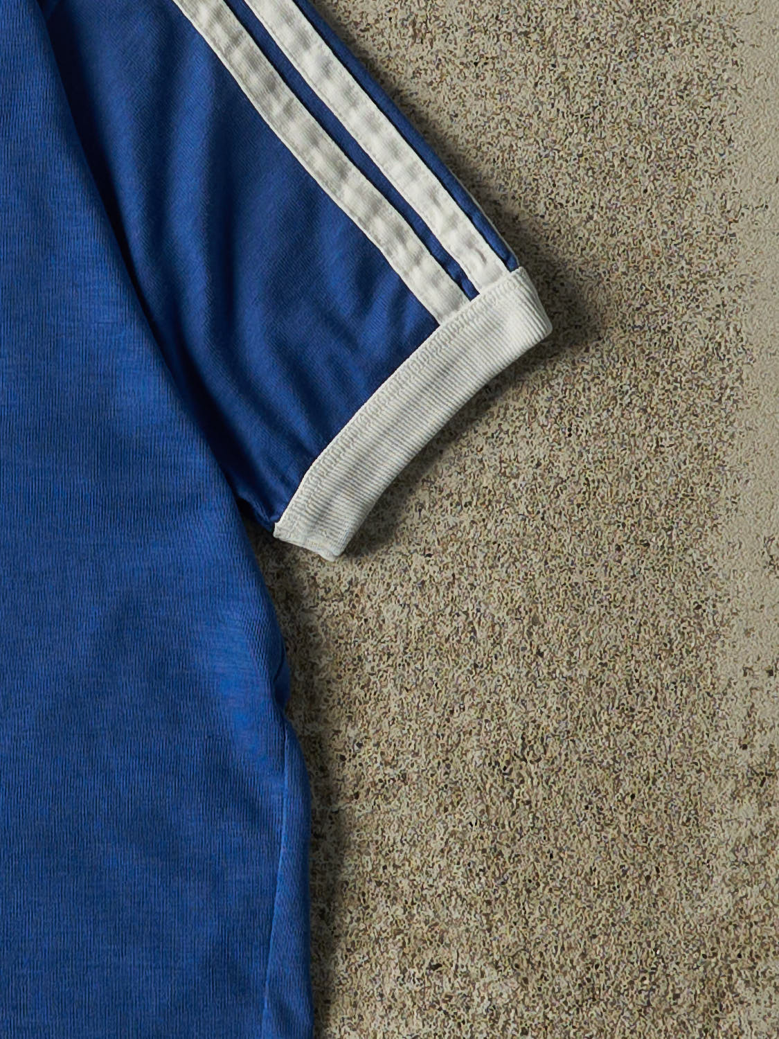 Vintage 80s Blue Adidas Jersey Tee (XS/S)