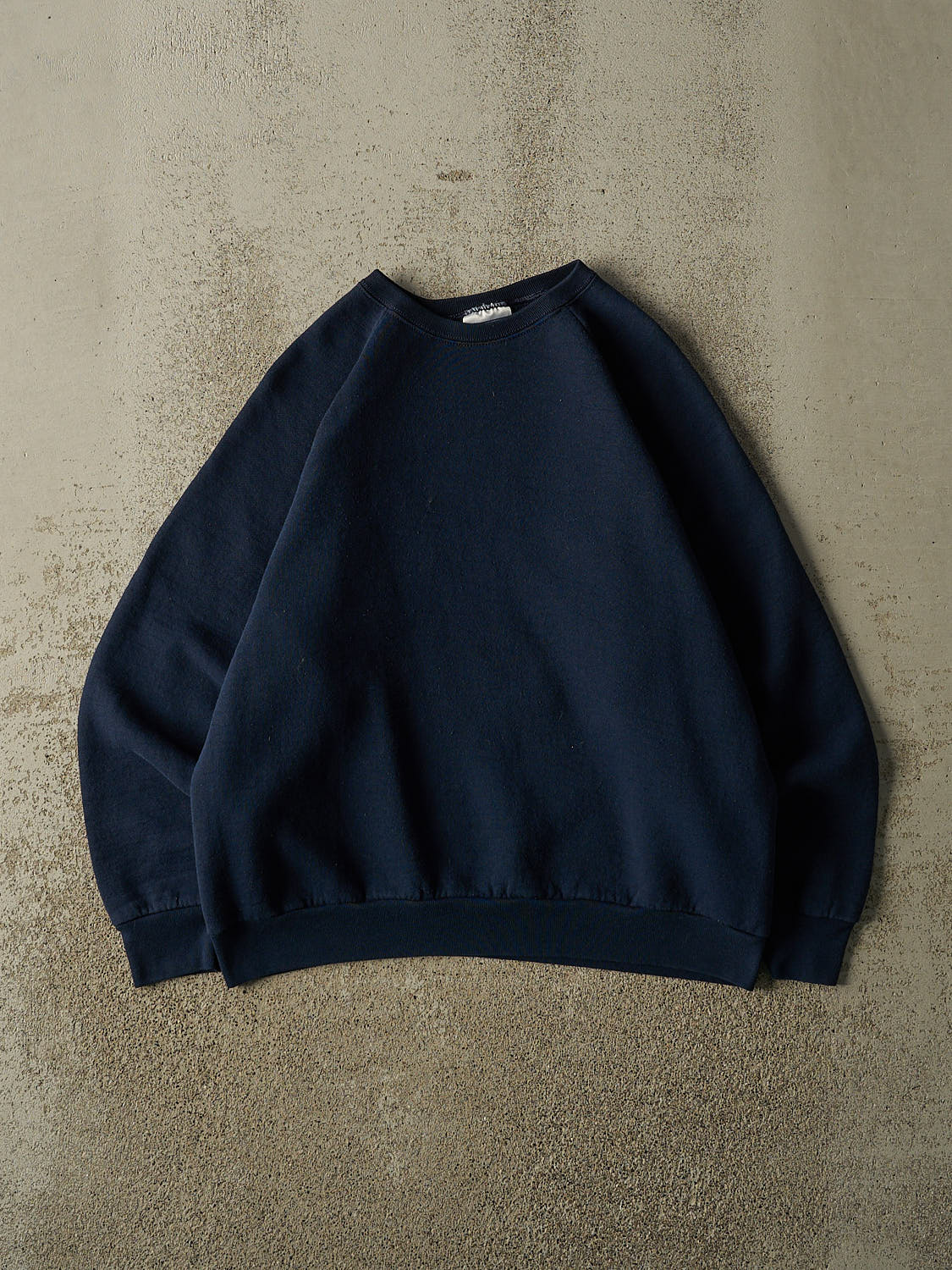 Vintage 80s Navy Blue Blank Crewneck (S/M)
