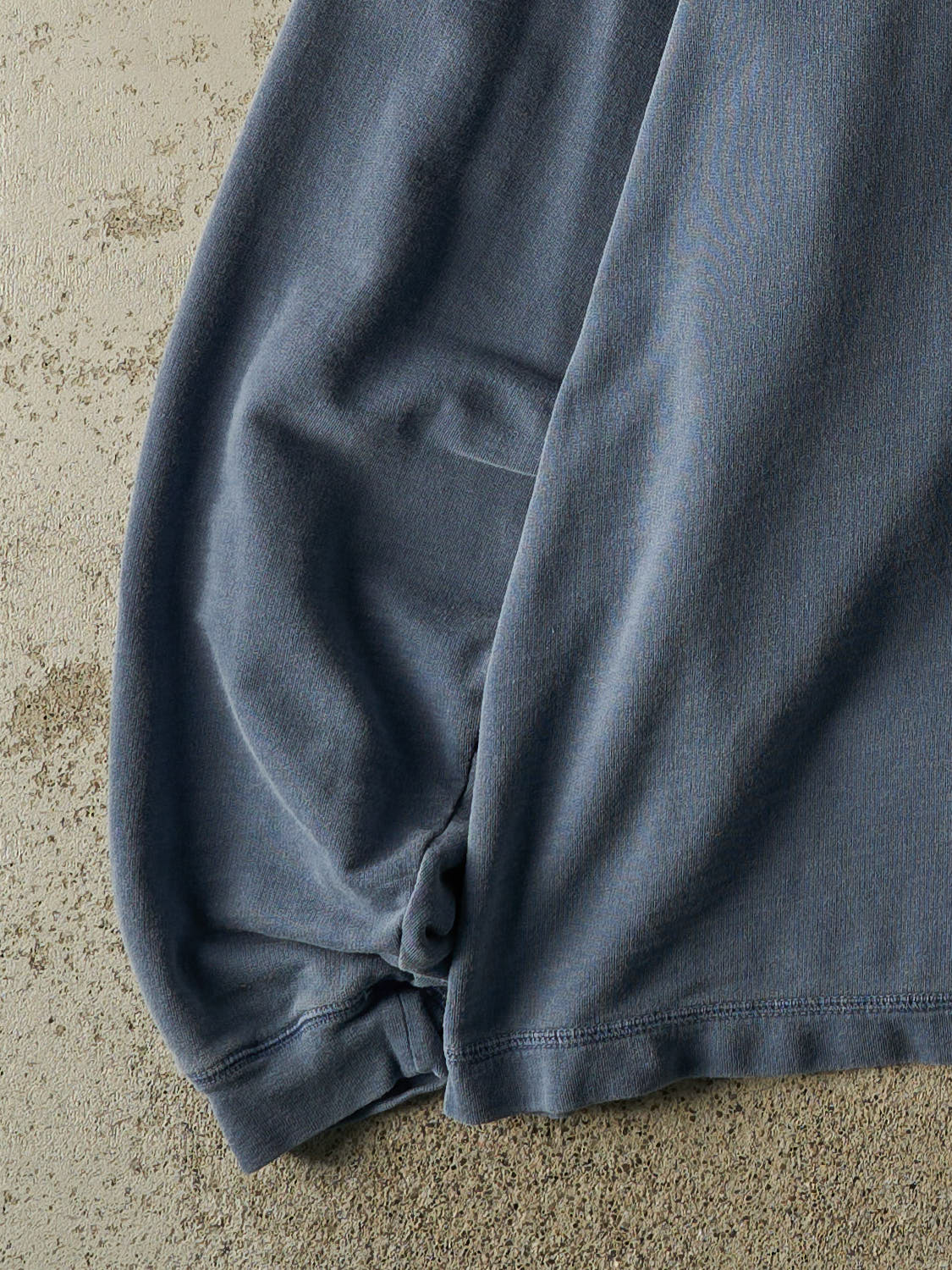 Vintage Y2K Washed Blue LL Bean Quarter Button Long Sleeve (XL/XXL)