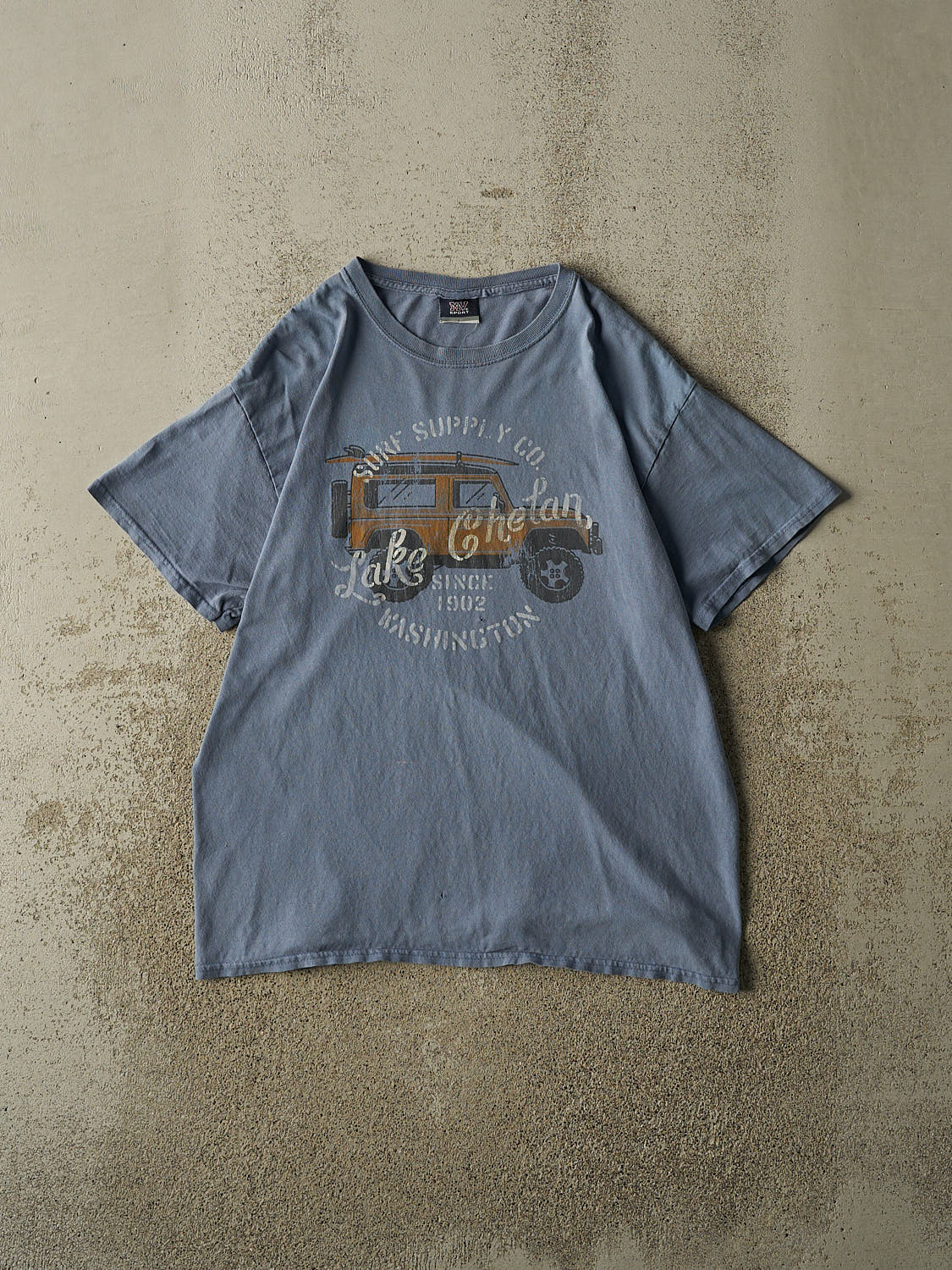 Vintage Y2K Blue Lake Chetan Washington Tee (L)