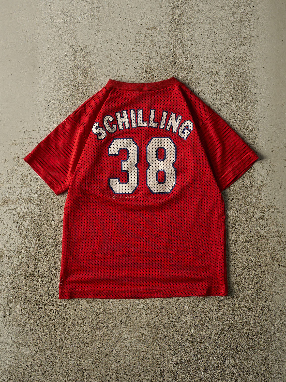 Vintage 98' Red Philadelphia Phillies #38 Kurt Schilling Jersey (XS)