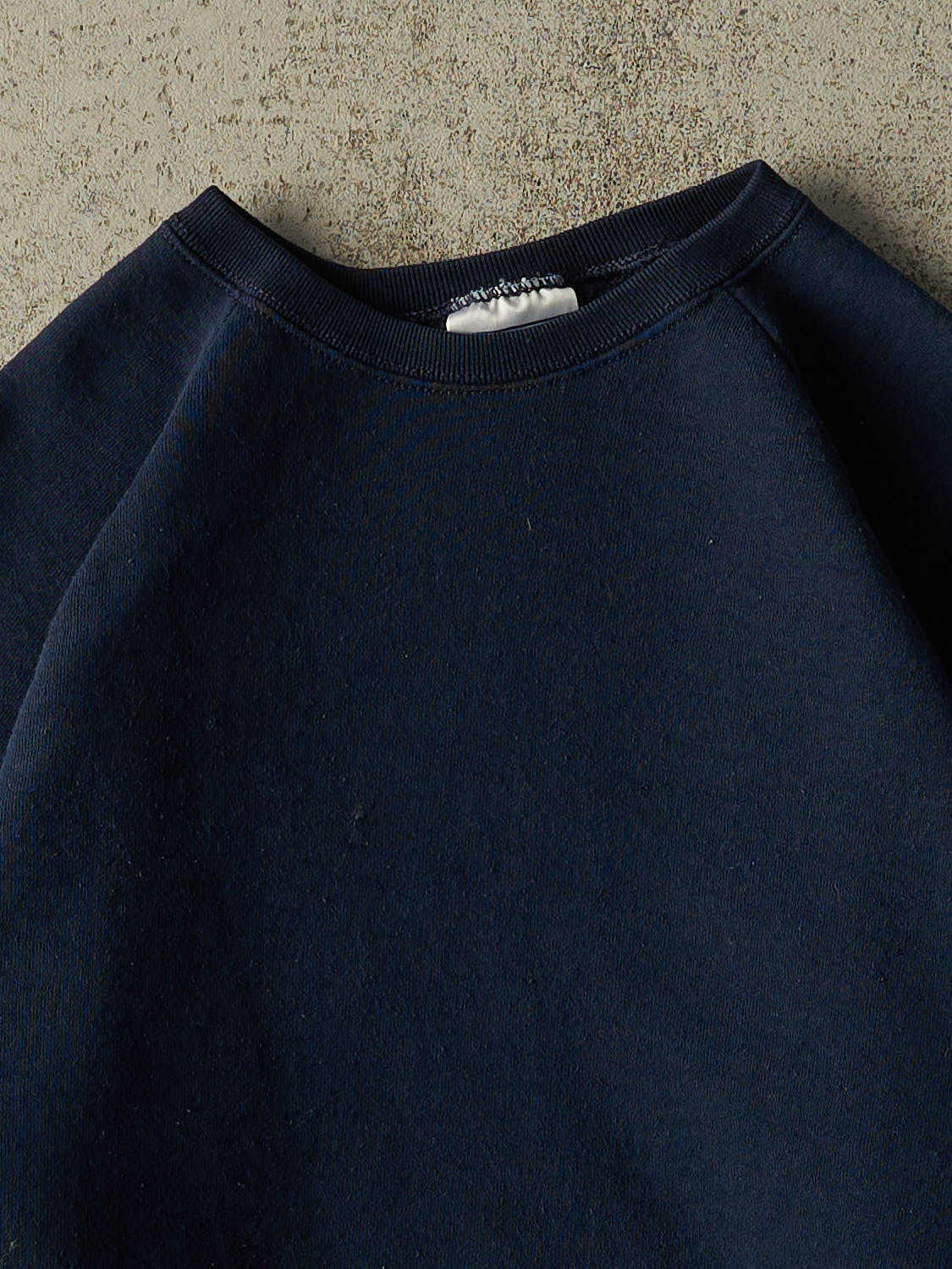 Vintage 80s Navy Blue Blank Crewneck (S/M)