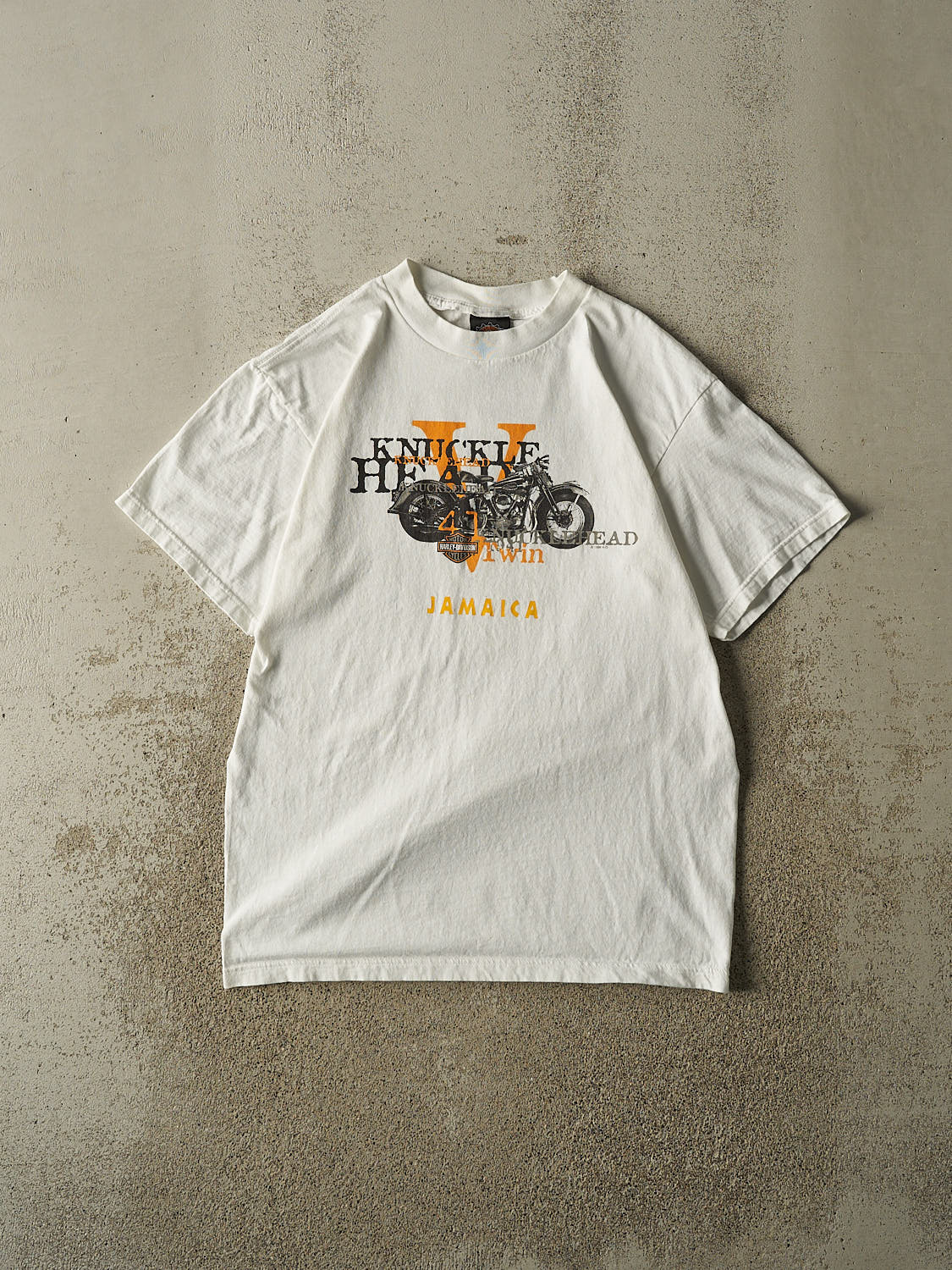Vintage 98' White Harley Davidson Jamaica Tee (M/L)