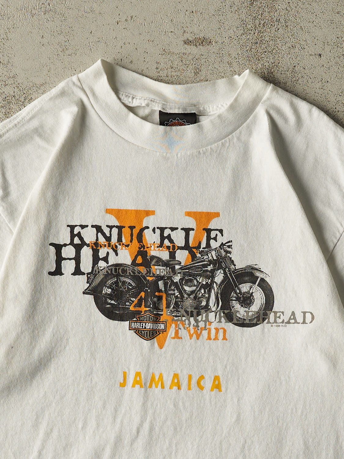 Vintage 98' White Harley Davidson Jamaica Tee (M/L)