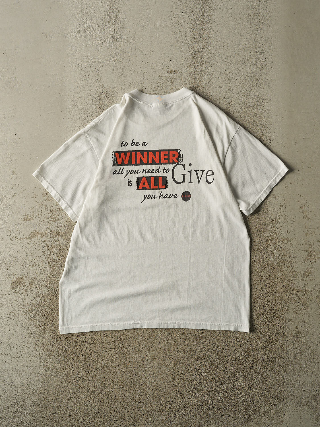 Vintage 90s White Harbor Springs Track & Field Tee (M)
