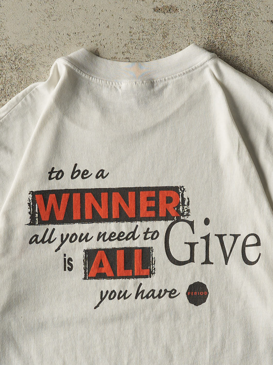 Vintage 90s White Harbor Springs Track & Field Tee (M)