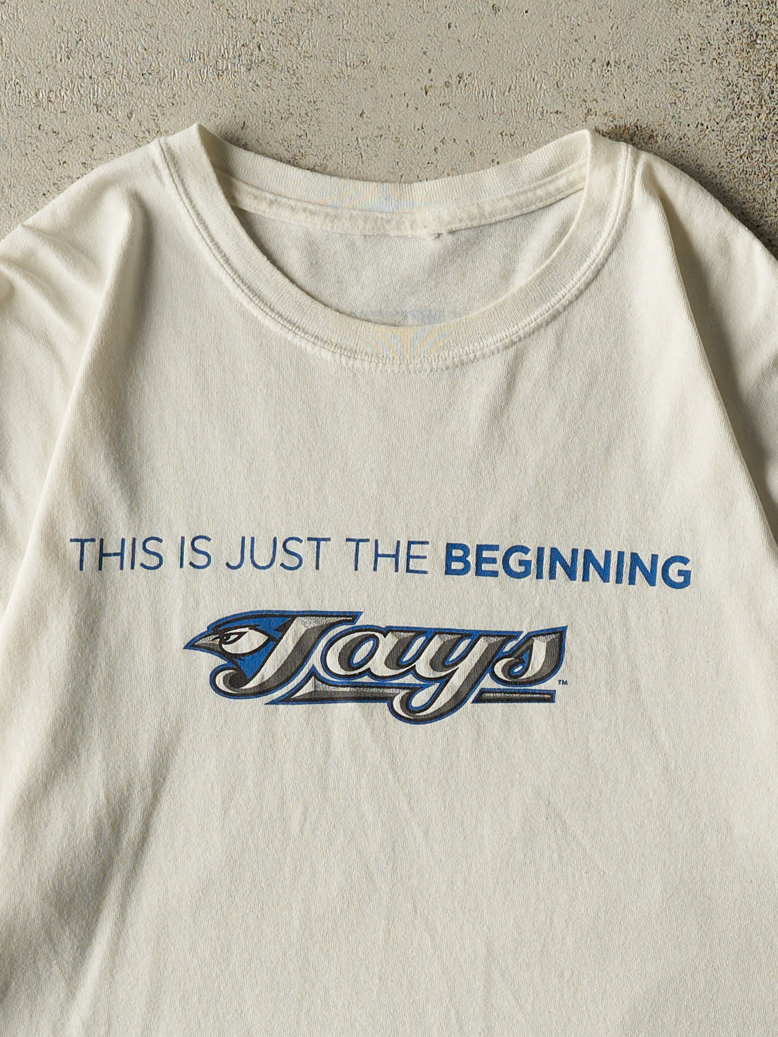 Vintage Y2K White Toronto Blue Jays Tee (L/XL)